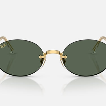 Ray-Ban RB3929 by A$AP Rocky 001/71 arista goud, glazen in donkergroen – vooraanzicht