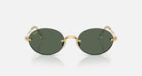 Ray-Ban RB3929 by A$AP Rocky 001/71 arista goud, glazen in donkergroen – vooraanzicht