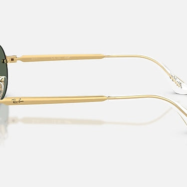 Ray-Ban RB3929 by A$AP Rocky 001/71 arista goud, glazen in donkergroen – zijaanzicht