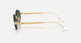 Ray-Ban RB3929 by A$AP Rocky 001/71 arista goud, glazen in donkergroen – zijaanzicht