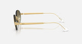 Ray-Ban RB3929 by A$AP Rocky 001/7I arista goud, glazen in bruin met kleurverloop en spiegelafwerking – zijaanzicht