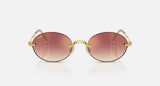 Ray-Ban RB3929 by A$AP Rocky 001/8H arista goud, glazen in helder met kleurverloop naar donkerviolet – vooraanzicht