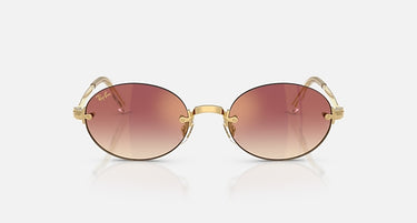 Ray-Ban RB3929 by A$AP Rocky 001/8H arista goud, glazen in helder met kleurverloop naar donkerviolet – vooraanzicht