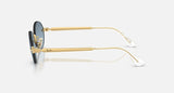 Ray-Ban RB3929 by A$AP Rocky 001/S2 arista goud, glazen in blauw met kleurverloop naar donkergrijs – zijaanzicht