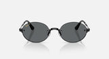 Ray-Ban RB3929 by A$AP Rocky 002/81 zwart, glazen in donkergrijs gepolariseerd – vooraanzicht