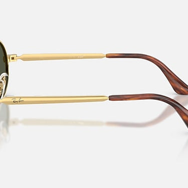Ray-Ban RB3931 by A$AP Rocky 001/31 arista goud, glazen in groen – zijaanzicht