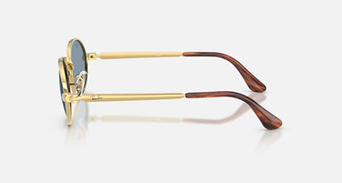 Ray-Ban RB3931 by A$AP Rocky 001/56 arista goud, glazen in blauw – zijaanzicht