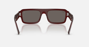 Ray-Ban RB4454M F710B1 Lewis Hamilton zonnebril transparant rood – achteraanzicht