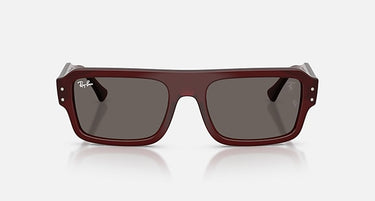 Ray-Ban RB4454M F710B1 Lewis Hamilton zonnebril transparant rood – vooraanzicht