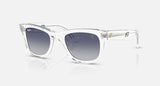 Ray-Ban RBR0502SM F7064L Charles Leclerc zonnebril transparant – schuin-voor