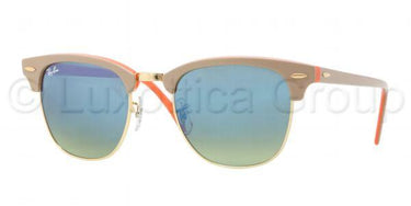 Ray-Ban CLUBMASTER RB3016 Beige met Oranje