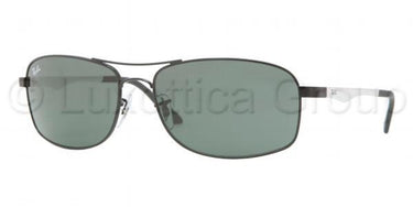 Ray-Ban Zonnebril RB3484 002 Zwart-Groen