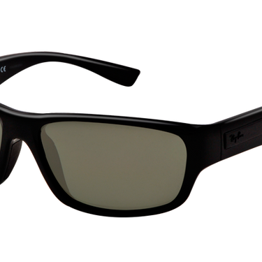 Ray-Ban Zonnebril RB4196 Zwart/Groen Polarized