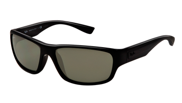 Ray-Ban Zonnebril RB4196 Zwart/Groen Polarized