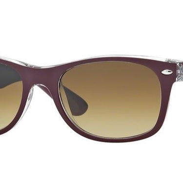 Ray-Ban New Wayfarer RB2132 605485 Top Matte Bordo