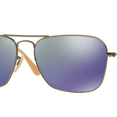 Ray-Ban Caravan RB3136 167/68 Brons-Blauw Mirror