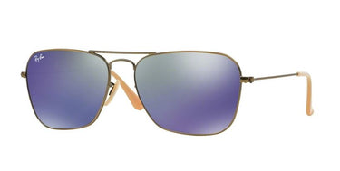 Ray-Ban Caravan RB3136 167/68 Brons-Blauw Mirror