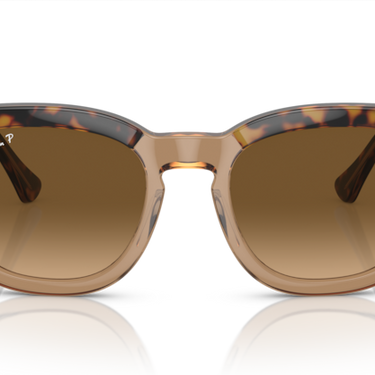 Ray-Ban RB0298S 1292M2 Mega Hawkeye havana op transparant bruin – vooraanzicht