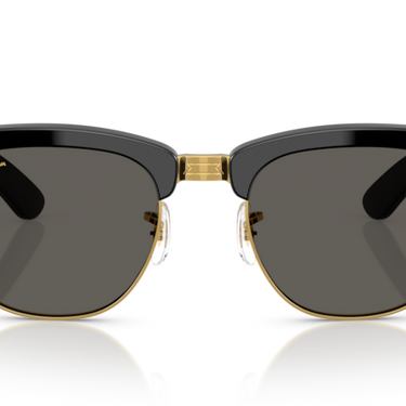 Ray-Ban RB0316S 6826J5 Mega Clubmaster zwart op goud – vooraanzicht