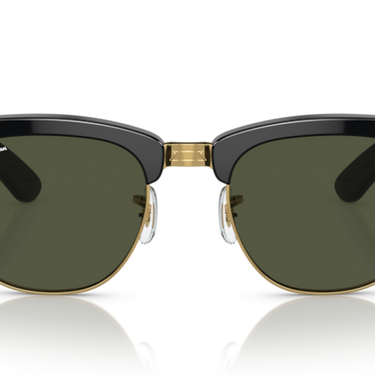 Ray-Ban RB0316S 901/31 Mega Clubmaster zwart op goud – vooraanzicht