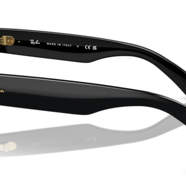 Ray-Ban RB0316S 901/31 Mega Clubmaster zwart op goud – zijaanzicht