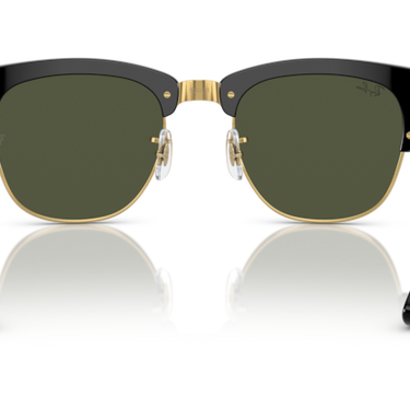 Ray-Ban RB0316S 901/31 Mega Clubmaster zwart op goud – achteraanzicht