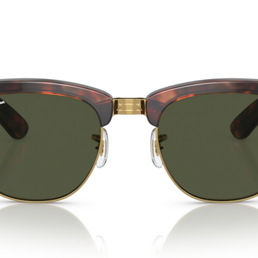 Ray-Ban RB0316S 990/31 Mega Clubmaster tortoise op goud – vooraanzicht