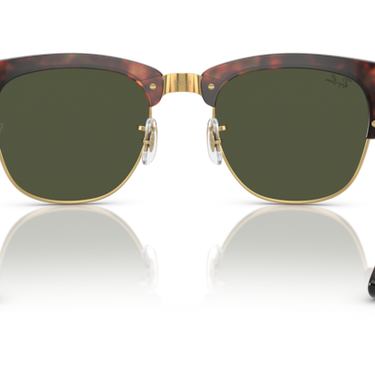 Ray-Ban RB0316S 990/31 Mega Clubmaster tortoise op goud – achteraanzicht