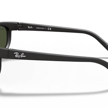 Ray-Ban RB2027 W1847 Predator II mat zwart – zijaanzicht