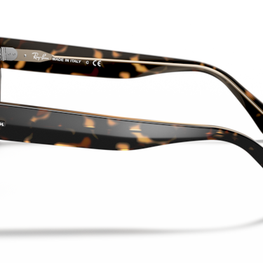 Ray-Ban RB2186 1292B1 State Street havana op transparant bruin – zijaanzicht