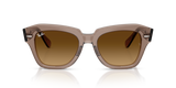 Ray-Ban RB2186 682785 State Street transparant lichtbruin – vooraanzicht
