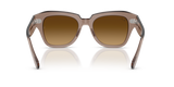 Ray-Ban RB2186 682785 State Street transparant lichtbruin – achteraanzicht