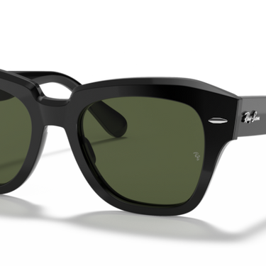 Ray-Ban RB2186 901/31 State Street zwart – schuin vooraanzicht