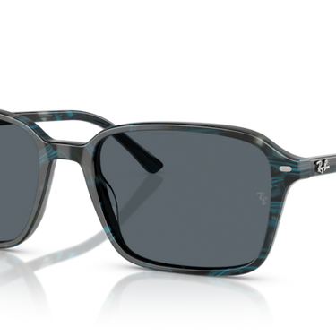 Ray-Ban Raimond RB2231 1417R5 transparant fantasie blauw & grijs – schuin vooraanzicht