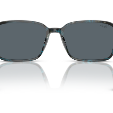 Ray-Ban Raimond RB2231 1417R5 transparant fantasie blauw & grijs – achteraanzicht