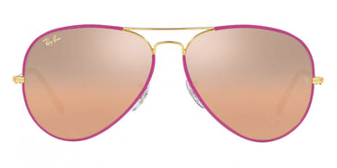 Ray-Ban Aviator Full Color RB3025JM 91963E Violet on Legend Gold