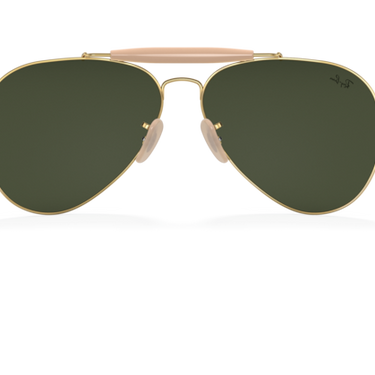 Ray-Ban Outdoorsman RB3030 L0216 arista goud – achteraanzicht