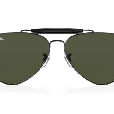 Ray-Ban Outdoorsman RB3030 L9500 zwart – vooraanzicht