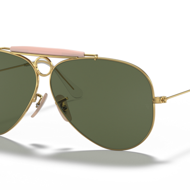 Ray-Ban Shooter RB3138 001 Arista goud – schuin vooraanzicht