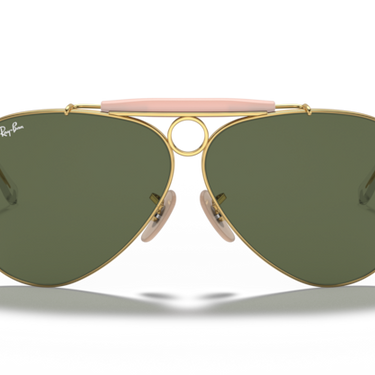 Ray-Ban Shooter RB3138 001 Arista goud – vooraanzicht