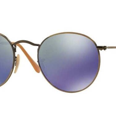 Ray-Ban Round Metal RB3447 167/68 Brons-Blauw Mirror