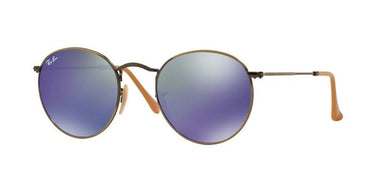 Ray-Ban Round Metal RB3447 167/68 Brons-Blauw Mirror