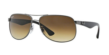 Ray-Ban Highstreet RB3502 029 Gunmetal-Bruin Gradient Donker Bruin