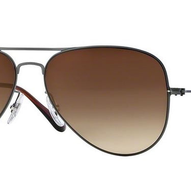 Ray-Ban Aviator Flat Metal RB3513 147/13 Gunmetal-Bruin Gradient