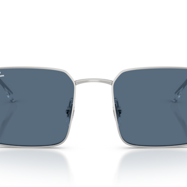 Ray-Ban RB3782 003/80 Idan zilver met donkerblauw glazen – vooraanzicht