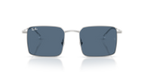 Ray-Ban RB3782 003/80 Idan zilver met donkerblauw glazen – vooraanzicht
