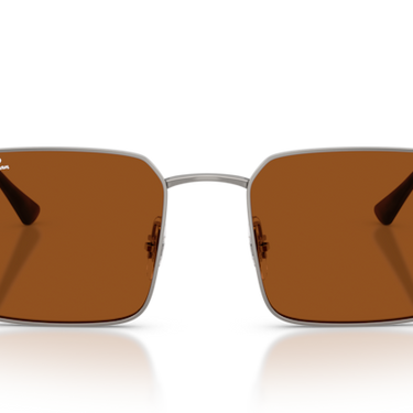 Ray-Ban RB3782 004/73 Idan staalgrijs met donkerbruin glazen – vooraanzicht