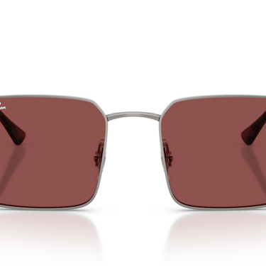 Ray-Ban RB3782 004/75 Idan staalgrijs met donkerpaars glazen – vooraanzicht