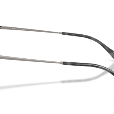 Ray-Ban RB3782 004/75 Idan staalgrijs met donkerpaars glazen – zijaanzicht