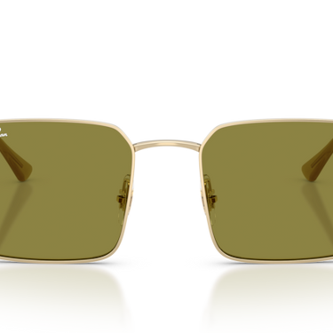 Ray-Ban RB3782 9213/2 Idan lichtgoud met groen glazen – vooraanzicht